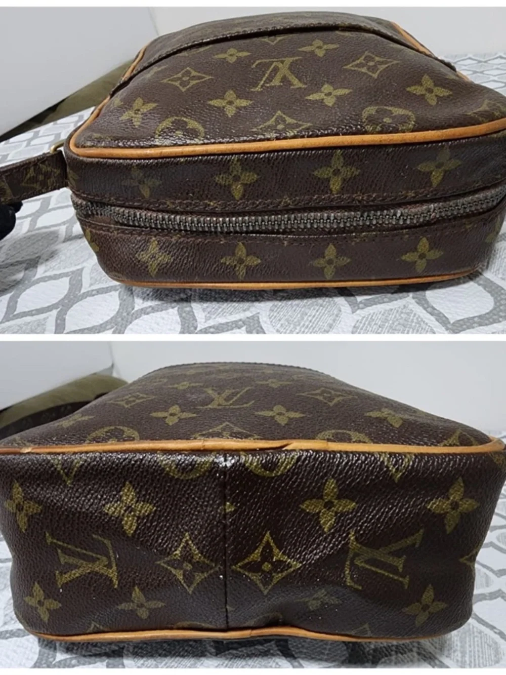 Authentic Louis Vuitton Vintage Monogram Marceau PM Brown